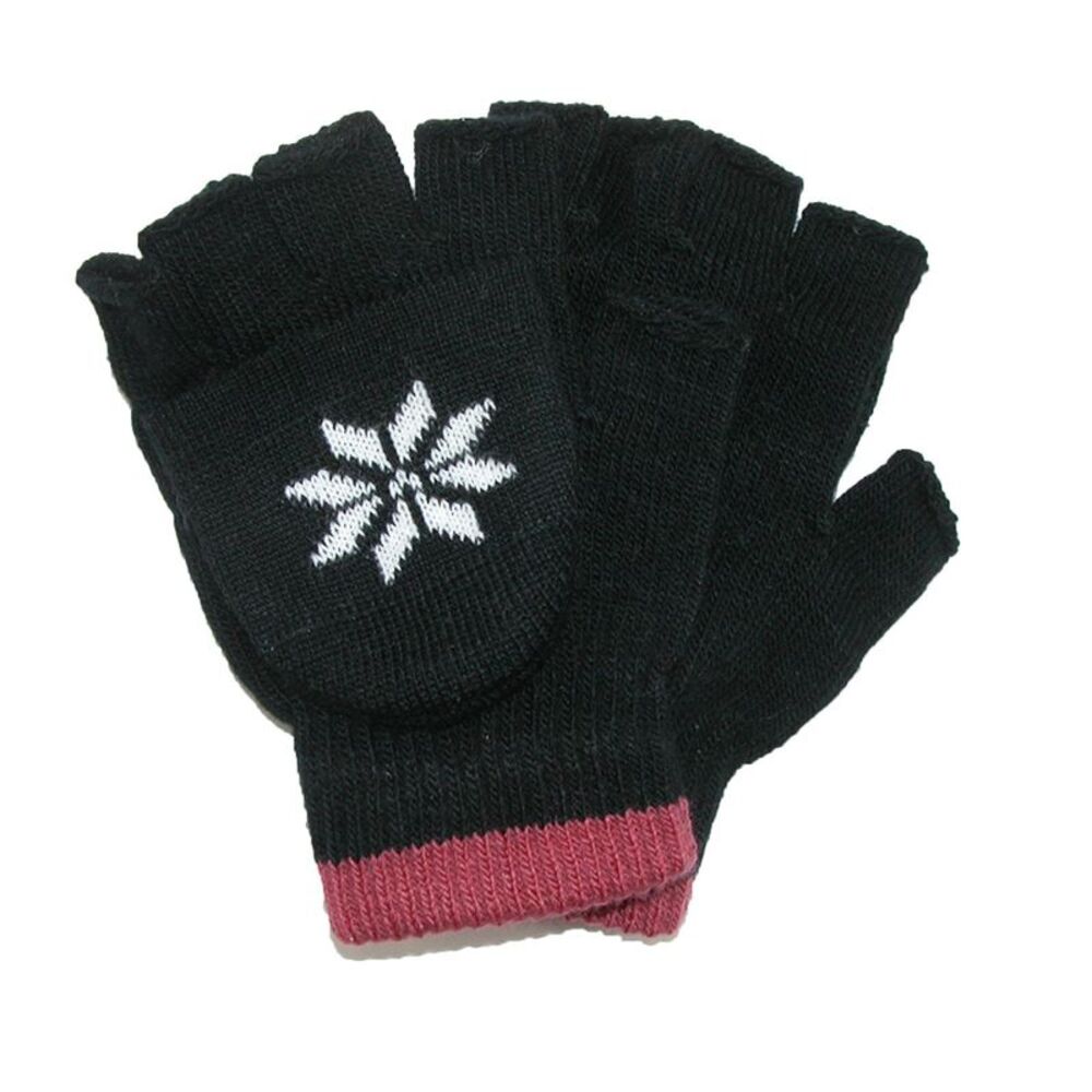 CTM Kids' Stretch Convertible Fingerless Winter Gloves